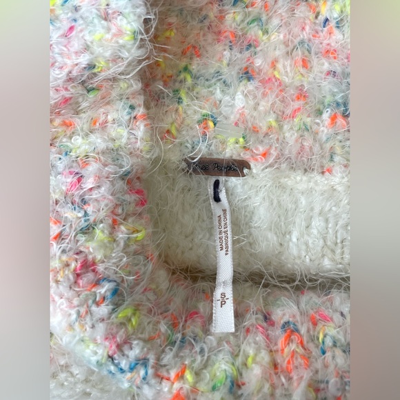 Free People Stardust Pullover Super Soft & Cozy Sweater in Dove Combo Size Small - Picture 7 of 9